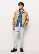 Pepe Jeans puuvillainen harrington-takki miehet kameli TB00830 - Image 3