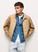 Pepe Jeans puuvillainen harrington-takki miehet kameli TB00830 - Image 4