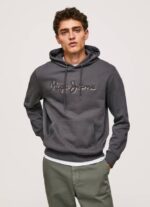 Pepe Jeans puuvillainen huppari miehet pesty mustaksi TB00875 - Image 3