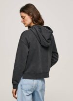 Pepe Jeans puuvillainen huppari naiset pesty mustaksi TB00281 - Image 3