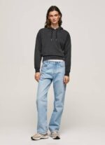 Pepe Jeans puuvillainen huppari naiset pesty mustaksi TB00281 - Image 4