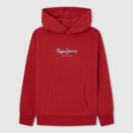 Pepe Jeans puuvillainen hupullinen neule poika studio punainen TB001581