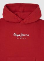 Pepe Jeans puuvillainen hupullinen neule poika studio punainen TB001581 - Image 3
