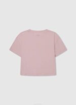 Pepe Jeans puuvillainen off-shoulder t-paita tyttö pehmeä pinkki TB001441 - Image 2