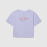 Pepe Jeans puuvillainen off-shoulder t-paita tyttö valkoinen TB001440
