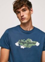 Pepe Jeans puuvillainen t-paita, jossa harjalogo miehet jarman TB00983 - Image 3