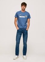 Pepe Jeans puuvillainen t-paita, jossa harjalogo miehet utseva TB00929 - Image 2