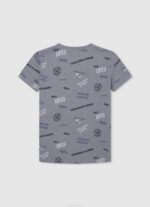 Pepe Jeans puuvillainen t-paita kauttaaltaan printillä poika harmaa marli TB001646 - Image 2