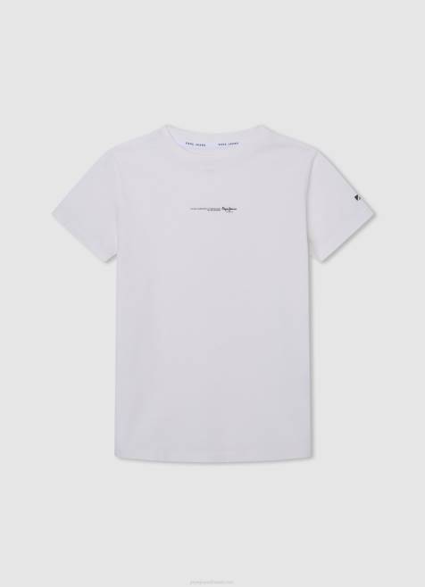 Pepe Jeans puuvillainen t-paita kauttaaltaan printillä poika harmaa marli TB001646 - Image 5