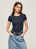 Pepe Jeans puuvillainen t-paita logolla naiset dulwich TB00417 - Image 2