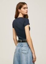Pepe Jeans puuvillainen t-paita logolla naiset dulwich TB00417 - Image 4