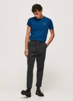 Pepe Jeans puuvillainen t-paita painettu logolla miehet indigo TB00968 - Image 2