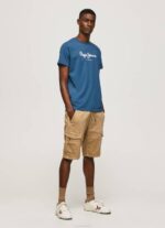Pepe Jeans puuvillainen t-paita painettu logolla miehet jarman TB00934 - Image 2