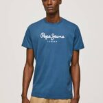 Pepe Jeans puuvillainen t-paita painettu logolla miehet jarman TB00934