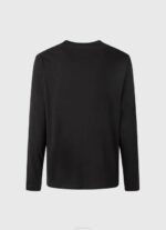 Pepe Jeans puuvillainen t-paita painettu logolla miehet musta TB001019 - Image 5