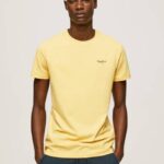 Pepe Jeans puuvillainen t-paita painettu logolla miehet paistaa TB00943
