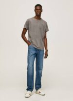 Pepe Jeans puuvillainen t-paita painettu logolla miehet pesty mustaksi TB00927 - Image 2