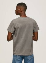 Pepe Jeans puuvillainen t-paita painettu logolla miehet pesty mustaksi TB00927 - Image 4