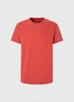 Pepe Jeans puuvillainen t-paita painettu logolla miehet studio punainen TB00946 - Image 5