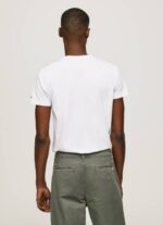 Pepe Jeans puuvillainen t-paita painettu logolla miehet valkoinen TB001011 - Image 4