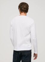 Pepe Jeans puuvillainen t-paita painettu logolla miehet valkoinen TB001018 - Image 4