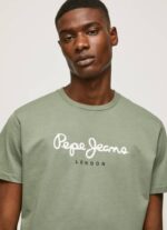 Pepe Jeans puuvillainen t-paita painettu logolla miehet valu TB00920