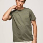 Pepe Jeans puuvillainen t-paita painettu logolla miehet valu TB00949