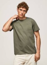 Pepe Jeans puuvillainen t-paita painettu logolla miehet valu TB00949