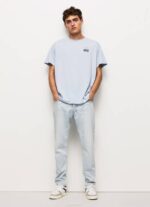 Pepe Jeans Puuvillainen t-paita vuodelta 1973 miehet valkaisu sininen TB00924 - Image 2