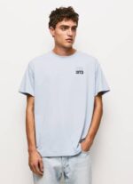 Pepe Jeans Puuvillainen t-paita vuodelta 1973 miehet valkaisu sininen TB00924
