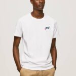 Pepe Jeans Puuvillainen t-paita vuodelta 1973 miehet valkoinen TB00950