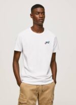 Pepe Jeans Puuvillainen t-paita vuodelta 1973 miehet valkoinen TB00950