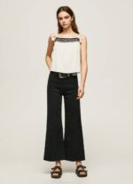 Pepe Jeans puuvillainen toppi, jossa virkatut yksityiskohdat naiset mousse TB00335 - Image 2