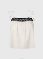 Pepe Jeans puuvillainen toppi, jossa virkatut yksityiskohdat naiset mousse TB00335 - Image 5