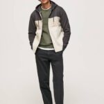 Pepe Jeans puuvillainen vetoketjupusero miehet pesty mustaksi TB00892