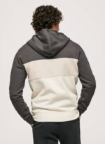Pepe Jeans puuvillainen vetoketjupusero miehet pesty mustaksi TB00892 - Image 4