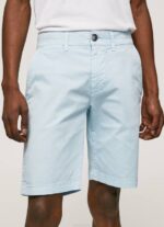 Pepe Jeans puuvillaiset chino shortsit miehet valkaisu sininen TB001115 - Image 3