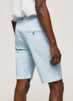 Pepe Jeans puuvillaiset chino shortsit miehet valkaisu sininen TB001115 - Image 5