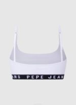 Pepe Jeans puuvillaiset urheiluliivit naiset valkoinen TB00536 - Image 2