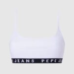 Pepe Jeans puuvillaiset urheiluliivit naiset valkoinen TB00536