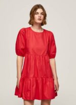 Pepe Jeans puuvillapopliinimekko naiset studio punainen TB00146 - Image 2