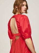 Pepe Jeans puuvillapopliinimekko naiset studio punainen TB00146 - Image 3