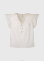 Pepe Jeans puuvillapusero harjakattoisilla yksityiskohdilla naiset mousse TB00342 - Image 5