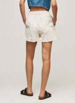 Pepe Jeans puuvillashortsit harjakattoisilla yksityiskohdilla naiset valkoinen TB00534 - Image 4