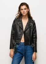Pepe Jeans pyöräilijätakki epalules-olkapäillä naiset musta TB00116 - Image 2