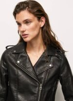 Pepe Jeans pyöräilijätakki epalules-olkapäillä naiset musta TB00116 - Image 3