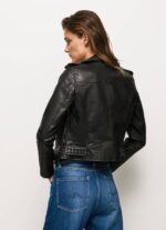 Pepe Jeans pyöräilijätakki epalules-olkapäillä naiset musta TB00116 - Image 4