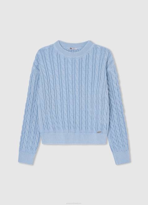 pepe_jeans_pyorea_kaulus_punottu_jersey_tytto_lahti_tb001406.jpg Pepe Jeans pyöreä kaulus punottu jersey tyttö lahti TB001406 - Image 1