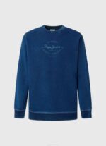 Pepe Jeans pyöreä kaulus puuvillapusero miehet indigo TB00868 - Image 5