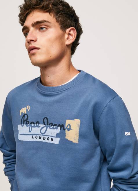 pepe_jeans_pyorea_kaulus_puuvillapusero_miehet_utseva_tb00881.jpg Pepe Jeans pyöreä kaulus puuvillapusero miehet utseva TB00881 - Image 1